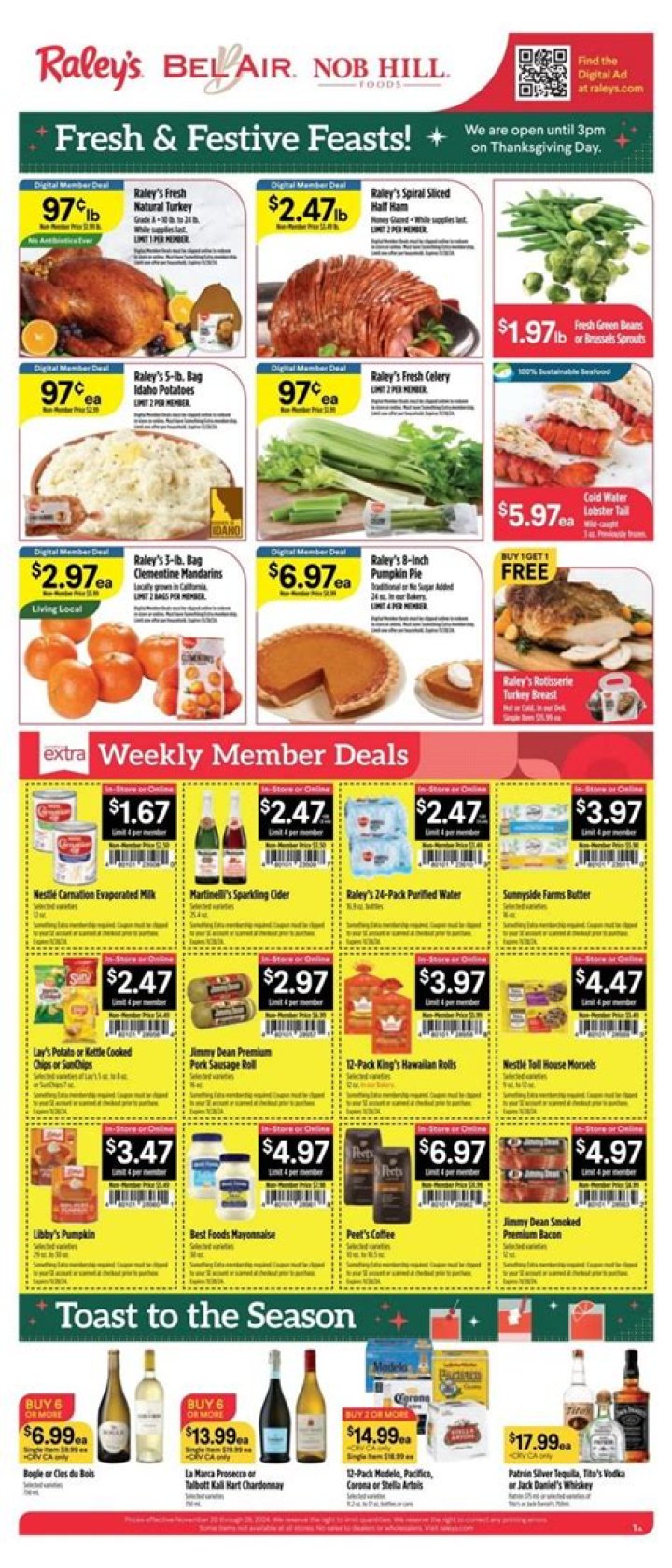 Raley's Thanksgiving Hours: Is Raley's Open Or Closed?